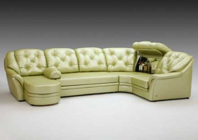 Угловой диван с баром Кредо Д`Люкс 2